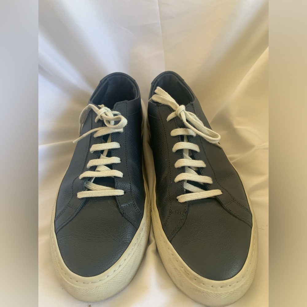 Common Projects Achilles Low Blue Leather Men’s Sneakers Size 9 42